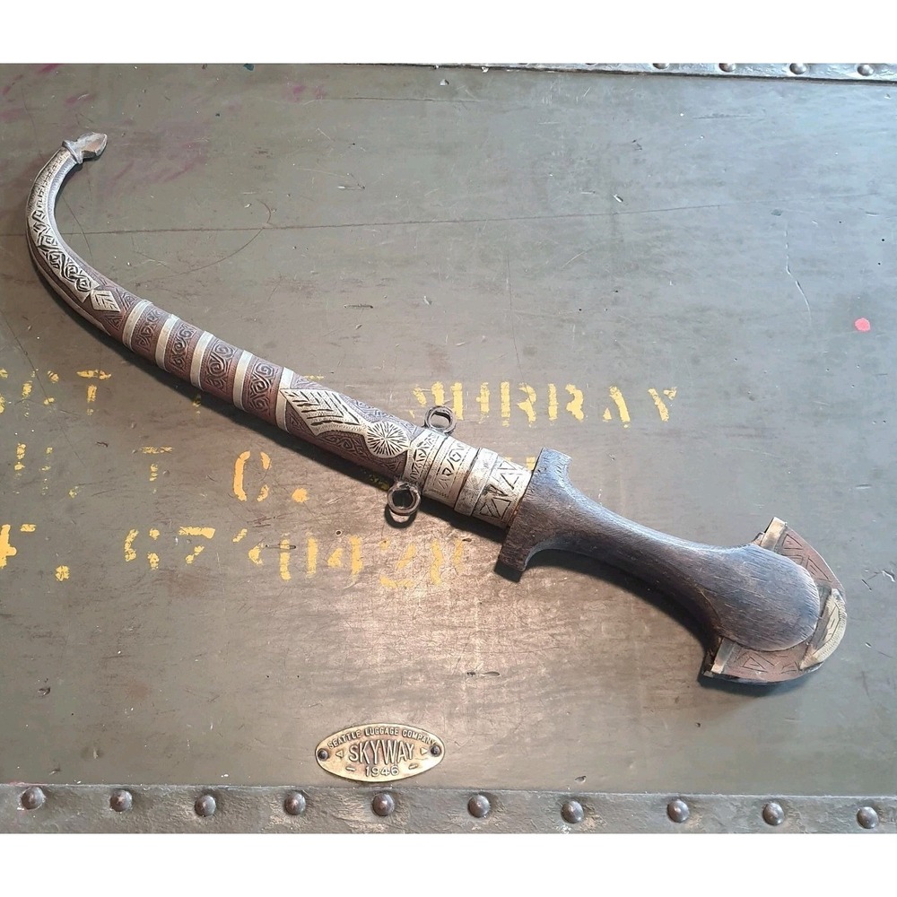 VTG Real Moroccan Koummya Jambiya Handmade Dagger Knife Arab Islamic African